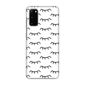 CaseCompany Wimpers: Volledig geprint Samsung Galaxy S20 Hoesje