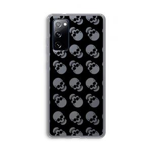 CaseCompany Musketon Skulls: Samsung Galaxy S20 FE / S20 FE 5G Transparant Hoesje