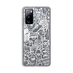CaseCompany Vexx Mixtape #2: Samsung Galaxy S20 FE / S20 FE 5G Transparant Hoesje