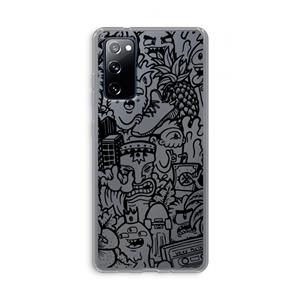CaseCompany Vexx Black Mixtape: Samsung Galaxy S20 FE / S20 FE 5G Transparant Hoesje