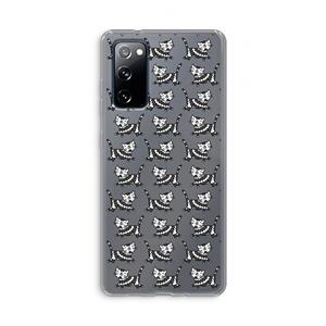 CaseCompany Zwarte poes: Samsung Galaxy S20 FE / S20 FE 5G Transparant Hoesje