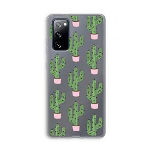 CaseCompany Cactus Lover: Samsung Galaxy S20 FE / S20 FE 5G Transparant Hoesje