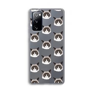 CaseCompany It's a Purrr Case: Samsung Galaxy S20 FE / S20 FE 5G Transparant Hoesje