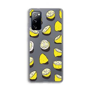 CaseCompany When Life Gives You Lemons...: Samsung Galaxy S20 FE / S20 FE 5G Transparant Hoesje