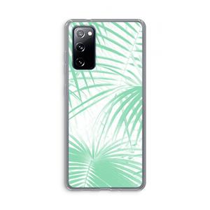 CaseCompany Palmbladeren: Samsung Galaxy S20 FE / S20 FE 5G Transparant Hoesje