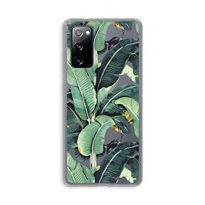 CaseCompany Bananenbladeren: Samsung Galaxy S20 FE / S20 FE 5G Transparant Hoesje