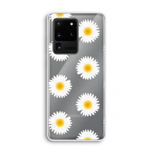 CaseCompany Margrietjes: Samsung Galaxy S20 Ultra Transparant Hoesje
