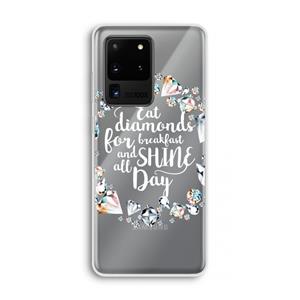 CaseCompany Diamonds: Samsung Galaxy S20 Ultra Transparant Hoesje