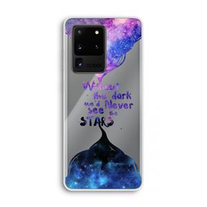CaseCompany Stars quote: Samsung Galaxy S20 Ultra Transparant Hoesje