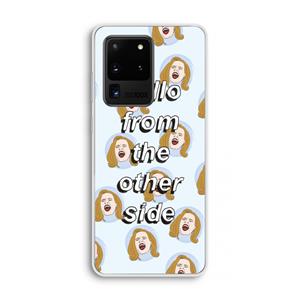 CaseCompany Hello: Samsung Galaxy S20 Ultra Transparant Hoesje