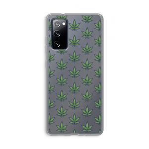 CaseCompany Weed: Samsung Galaxy S20 FE / S20 FE 5G Transparant Hoesje