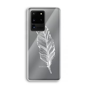 CaseCompany Pluim: Samsung Galaxy S20 Ultra Transparant Hoesje