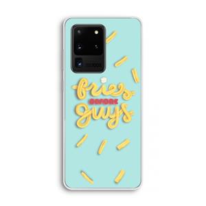 CaseCompany Always fries: Samsung Galaxy S20 Ultra Transparant Hoesje