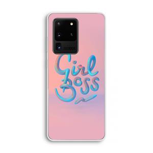 CaseCompany Girl boss: Samsung Galaxy S20 Ultra Transparant Hoesje