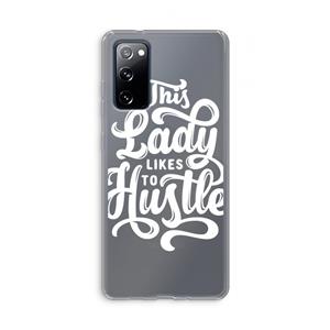 CaseCompany Hustle Lady: Samsung Galaxy S20 FE / S20 FE 5G Transparant Hoesje
