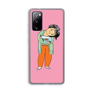 CaseCompany Visknuffel: Samsung Galaxy S20 FE / S20 FE 5G Transparant Hoesje