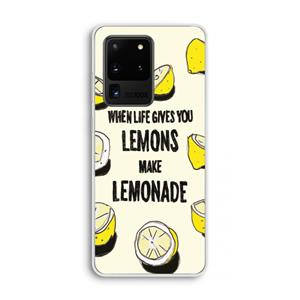 CaseCompany Lemonade: Samsung Galaxy S20 Ultra Transparant Hoesje
