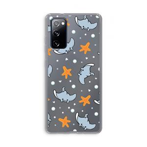 CaseCompany Manta: Samsung Galaxy S20 FE / S20 FE 5G Transparant Hoesje