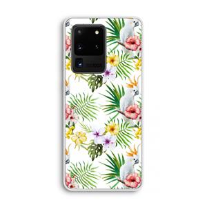 CaseCompany Gele kuif: Samsung Galaxy S20 Ultra Transparant Hoesje