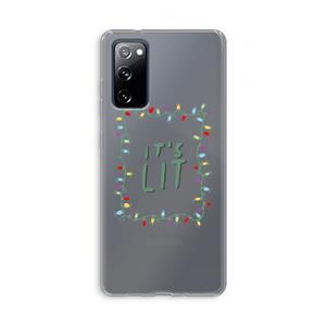 CaseCompany It's Lit: Samsung Galaxy S20 FE / S20 FE 5G Transparant Hoesje
