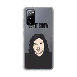 CaseCompany Let It Snow: Samsung Galaxy S20 FE / S20 FE 5G Transparant Hoesje