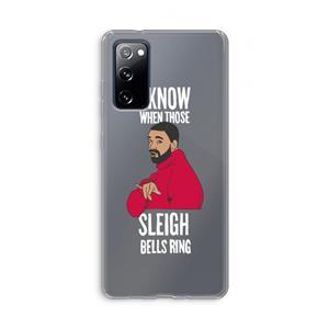 CaseCompany Sleigh Bells Ring: Samsung Galaxy S20 FE / S20 FE 5G Transparant Hoesje