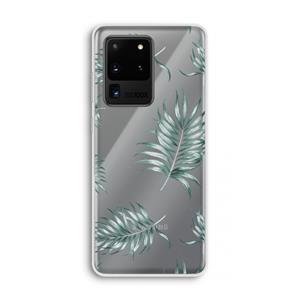 CaseCompany Simple leaves: Samsung Galaxy S20 Ultra Transparant Hoesje