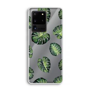 CaseCompany Tropische bladeren: Samsung Galaxy S20 Ultra Transparant Hoesje
