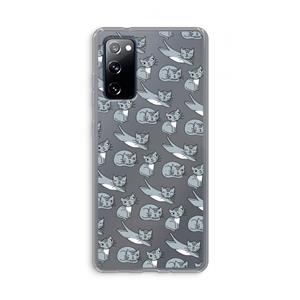 CaseCompany Poezen: Samsung Galaxy S20 FE / S20 FE 5G Transparant Hoesje