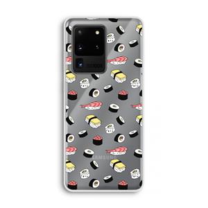 CaseCompany Sushi time: Samsung Galaxy S20 Ultra Transparant Hoesje