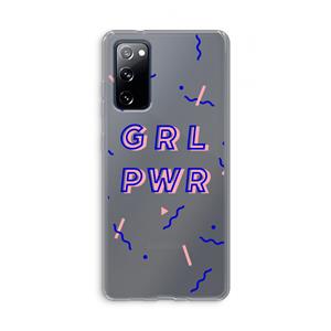 CaseCompany GRL PWR: Samsung Galaxy S20 FE / S20 FE 5G Transparant Hoesje