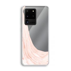 CaseCompany Peach bath: Samsung Galaxy S20 Ultra Transparant Hoesje