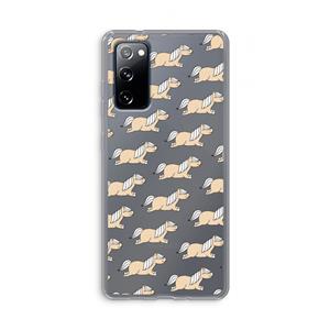 CaseCompany Ponys: Samsung Galaxy S20 FE / S20 FE 5G Transparant Hoesje