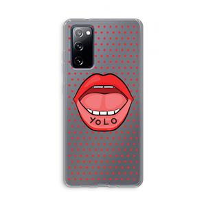 CaseCompany Yolo Denise: Samsung Galaxy S20 FE / S20 FE 5G Transparant Hoesje