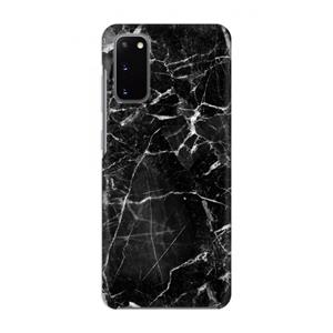 CaseCompany Zwart Marmer 2: Volledig geprint Samsung Galaxy S20 Hoesje