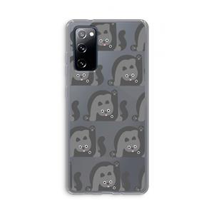 CaseCompany Cats: Samsung Galaxy S20 FE / S20 FE 5G Transparant Hoesje