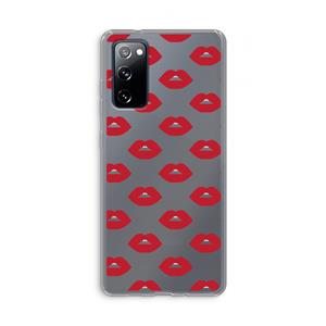 CaseCompany Lips: Samsung Galaxy S20 FE / S20 FE 5G Transparant Hoesje