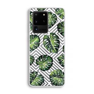 CaseCompany Geometrische jungle: Samsung Galaxy S20 Ultra Transparant Hoesje