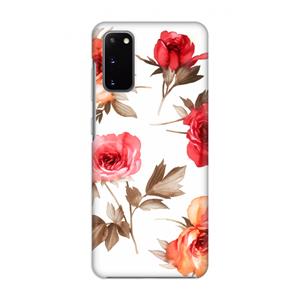 CaseCompany Roosjes: Volledig geprint Samsung Galaxy S20 Hoesje