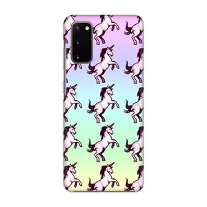 CaseCompany Musketon Unicorn: Volledig geprint Samsung Galaxy S20 Hoesje