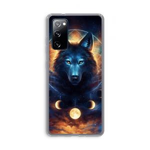 CaseCompany Wolf Dreamcatcher: Samsung Galaxy S20 FE / S20 FE 5G Transparant Hoesje