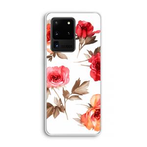 CaseCompany Roosjes: Samsung Galaxy S20 Ultra Transparant Hoesje