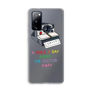 CaseCompany Smile: Samsung Galaxy S20 FE / S20 FE 5G Transparant Hoesje