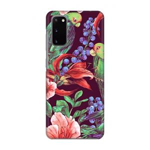 CaseCompany Papegaaien: Volledig geprint Samsung Galaxy S20 Hoesje