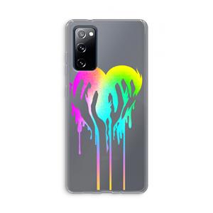 CaseCompany Hold My Heart: Samsung Galaxy S20 FE / S20 FE 5G Transparant Hoesje