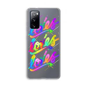CaseCompany Loves: Samsung Galaxy S20 FE / S20 FE 5G Transparant Hoesje