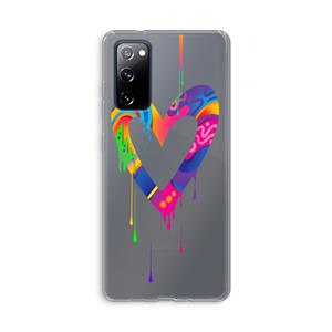CaseCompany Melts My Heart: Samsung Galaxy S20 FE / S20 FE 5G Transparant Hoesje