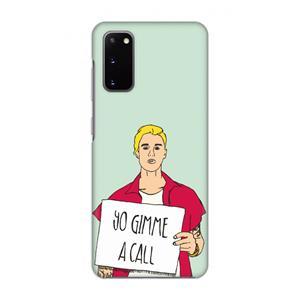 CaseCompany Gimme a call: Volledig geprint Samsung Galaxy S20 Hoesje