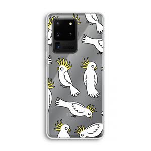 CaseCompany Papegaai: Samsung Galaxy S20 Ultra Transparant Hoesje