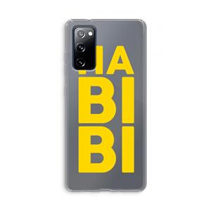 CaseCompany Habibi Blue: Samsung Galaxy S20 FE / S20 FE 5G Transparant Hoesje